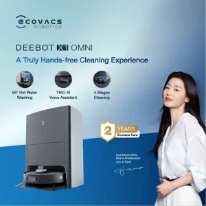 Robot vacuum cleaner ecovacs deebot Y1 omni dengan teknologi YIKO voice assistant