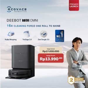 Ecovacs DEEBOT T80 OMNI Robot Vacuum Cleaner Sapu Vacum Pel Vakum Mop