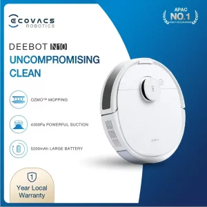 robot vacuum cleaner ecovacs deebot n10 large battery