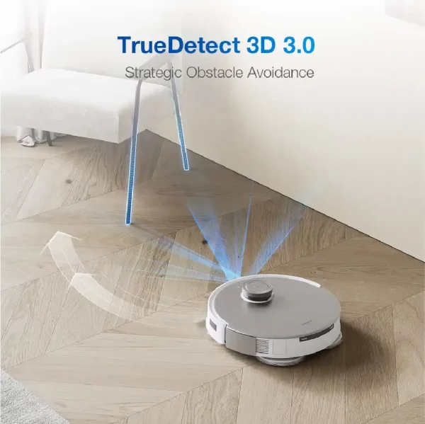 Robot vacuum cleaner ecovacs deebot t20 omni white dengan truedetect 3d 3.0 strategic obstacle avoidance