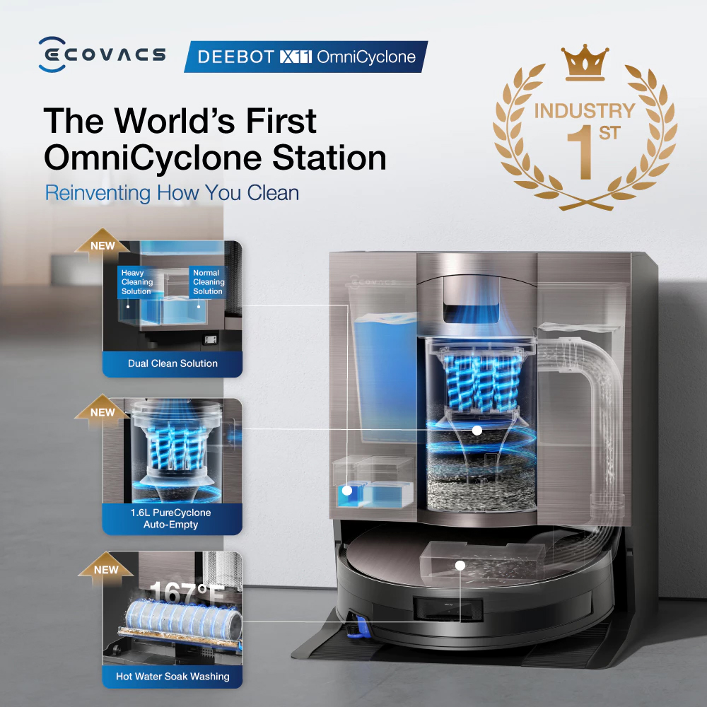 Ecovacs X11 OMNICyclone Launch Head Photos-06