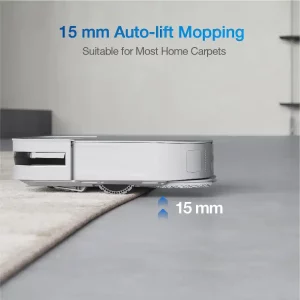 Robot vacuum cleaner ecovacs deebot X2 omni warna putih dengan deteksi carpets