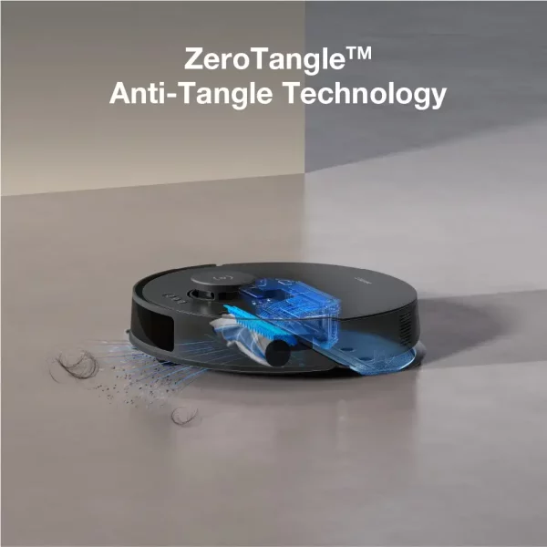 Robot vacuum cleaner ecovacs deebot n20 pro black dengan feature ZeroTangle anti tangle technology