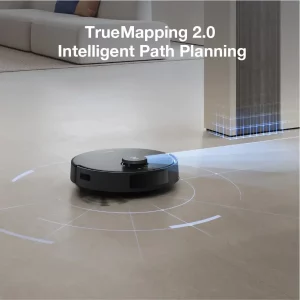 Robot vacuum cleaner ecovacs deebot n20 pro warna hitam fitur true mapping intelligent path planning