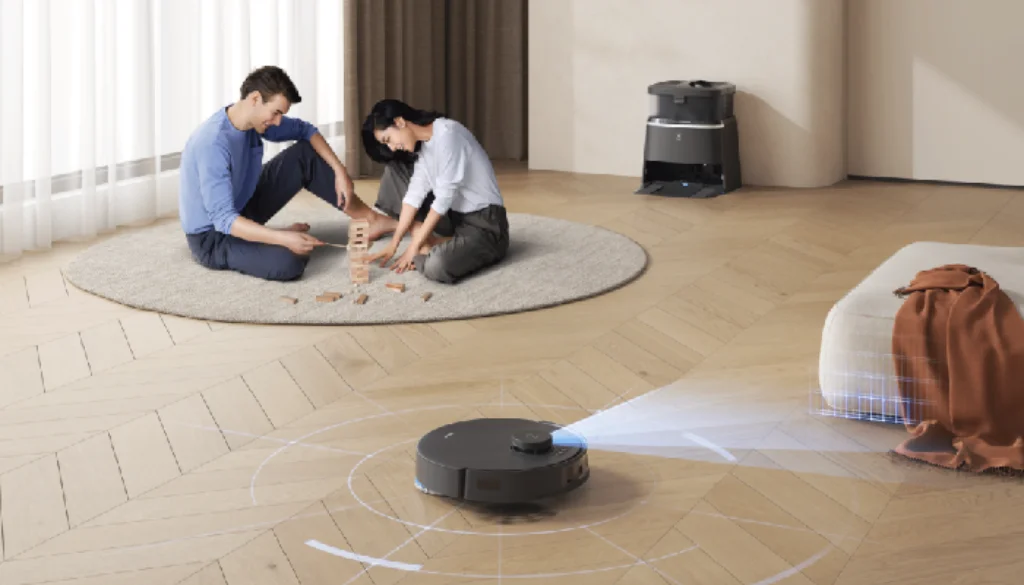 alat elektronik robot vacuum cleaner Ecovacs DEEBOT T30 PRO OMNI untuk rumah tangga