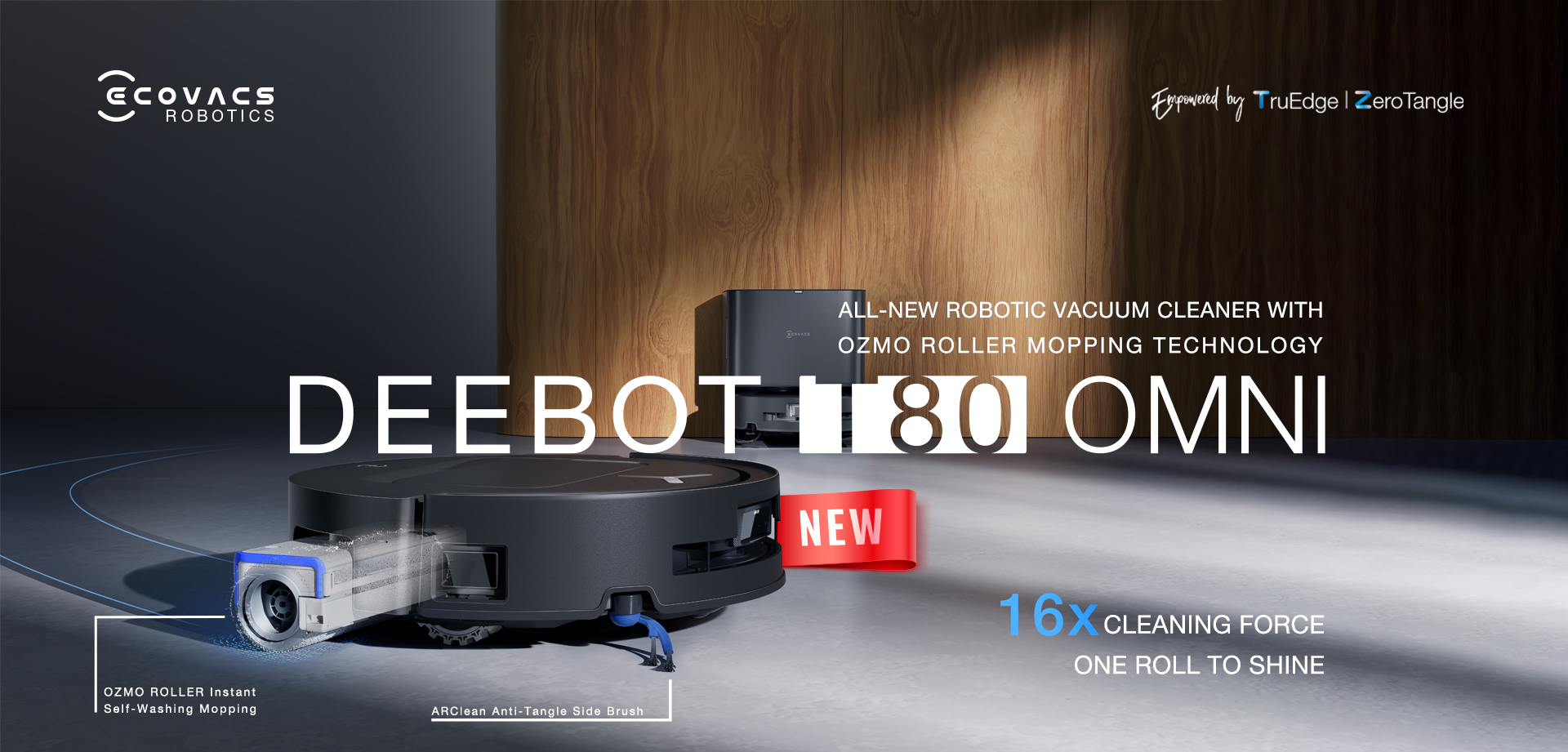 Ecovacs T80 OMNI Launch Website Homepage Desktop Banner